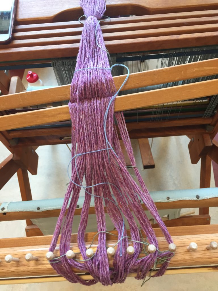MAFA 2019 Weaving 101 Spreading the Warp in the Raddle